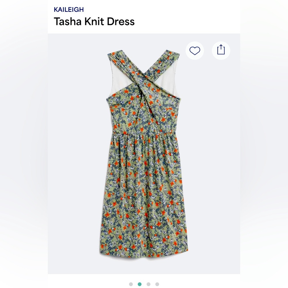 Kaileigh Orange and Green Sleeveless Sundress